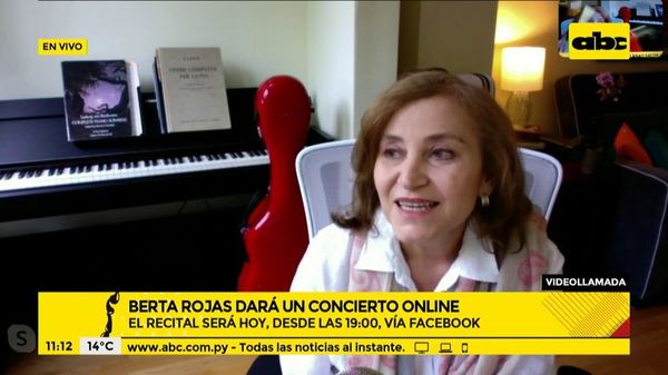 Esta noche, Berta Rojas dará un concierto online - ABC Noticias - ABC Color