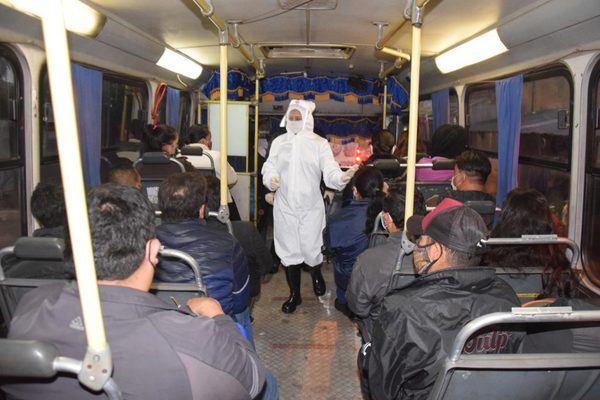 Luego de nuestra publicación se ponen a controlar buses de pasajeros » San Lorenzo PY