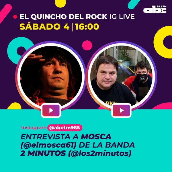 Dosis de anécdotas con “El mosca” en El Quincho del Rock - ABC FM 98.5 - ABC Color