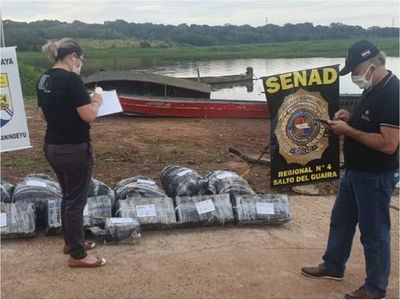 Incautan más de 170 kilos de marihuana a orillas del río Paraná