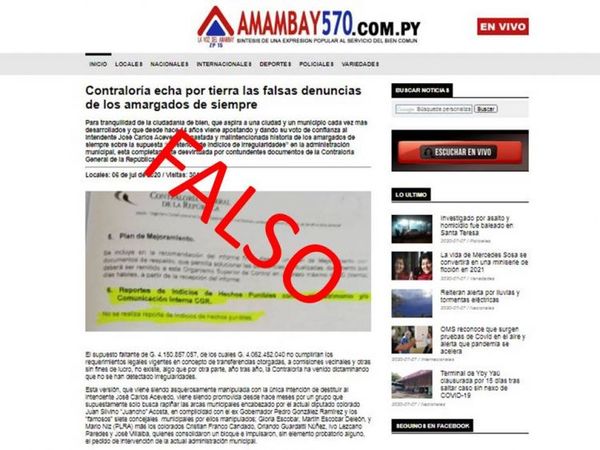 !Atención!: Cortina de humo del Clan Acevedo; quiere confundir a la ciudadanía publicando noticias falsas