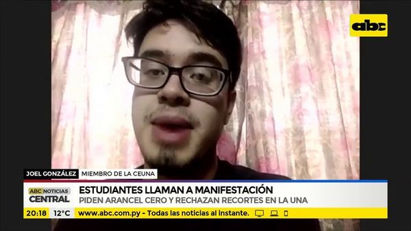 Estudiantes de la UNA se manifestarán pidiendo arancel cero - ABC Noticias - ABC Color