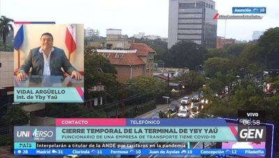 HOY / Vidal Arguello, intendente de Yby Yaú, sobre el cierre temporal de la Terminal