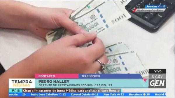 HOY / Pedro Halley, gerente de Prestaciones Económicas del IPS, sobre el pago de la tercera tanda de subsidios del IPS