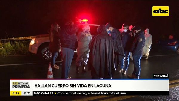 Hallan cuerpo sin vida en laguna en Ypacaraí - ABC Noticias - ABC Color