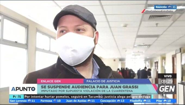 HOY / Se suspende audiencia para Juan Galeano Grassi