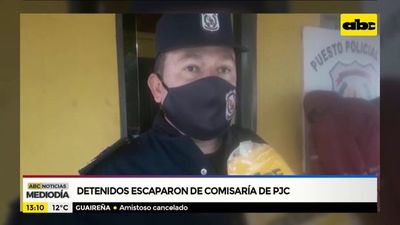 Detenidos escaparon de comisaría “porque pasan hambre” - ABC Noticias - ABC Color