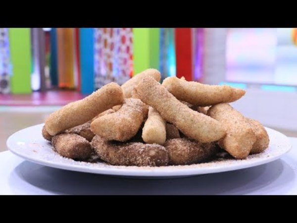 Tortitas fritas con azúcar y canela | Receta VLT