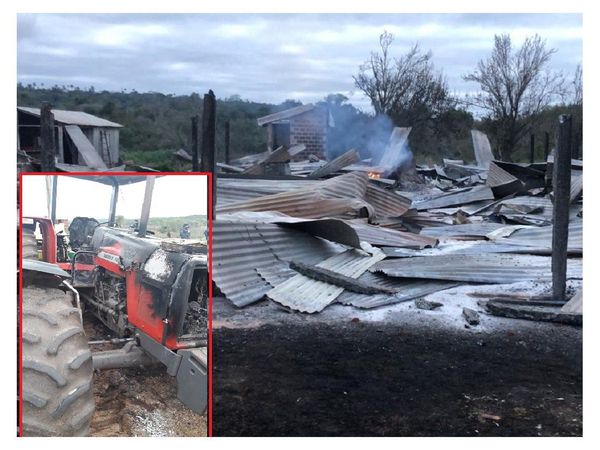 Atacan establecimiento y queman maquinarias en Yasy Kañy