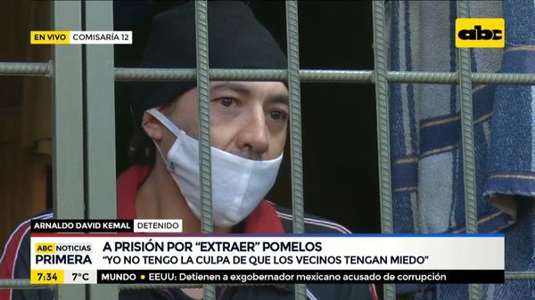 Habló el ladrón de pomelos, desde su celda - ABC Noticias - ABC Color