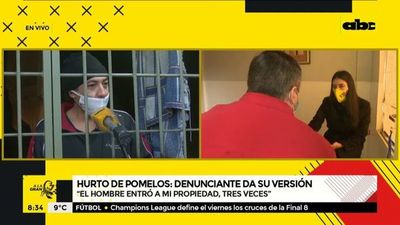 Denunciante: “No se trata del pomelo; él entró en tres ocasiones a mi propiedad” - A La Gran 7-30 - ABC Color