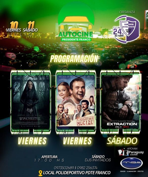 Reproducción de películas de Netflix anunciadas en autocines de Franco y Hernandarias son ilegales, afirman - ABC en el Este - ABC Color