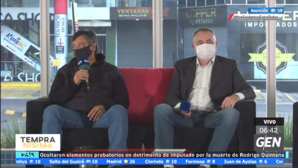 HOY / Ramón Rojas y Víctor Stanley, representantes del sector de comercio en Salto del Guairá, sobre situación actual de Salto del Guairá