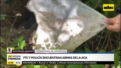 FTC y Policía encuentran pertenencias de la ACA - ABC Noticias - ABC Color