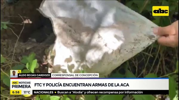 FTC y Policía encuentran pertenencias de la ACA - ABC Noticias - ABC Color