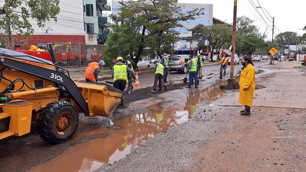 Essap repondrá asfalto en zona de obras de alcantarillado sanitario para Fernando de la Mora