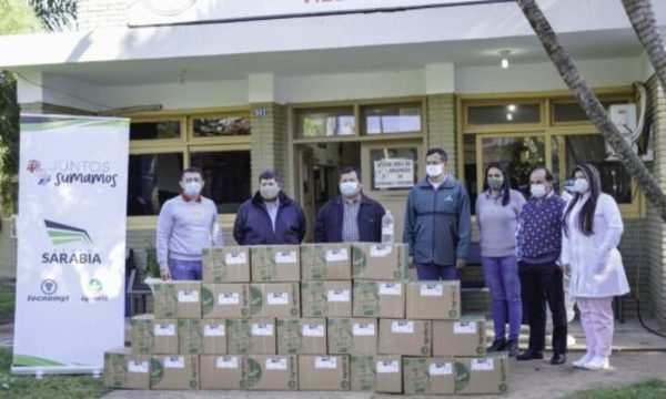» Grupo Sarabia contribuye con más 1000 litros de alcohol en gel a instituciones del Departamento Central