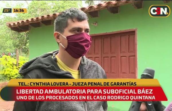 Caso Rodrigo Quintana: Libertad ambulatoria para el suboficial Báez - C9N