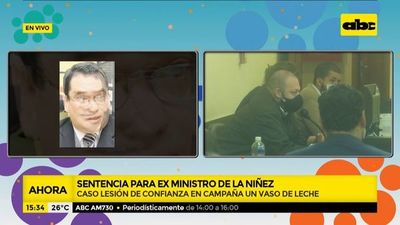 4 años de prisión al exministro de la Niñez - ABC Noticias - ABC Color