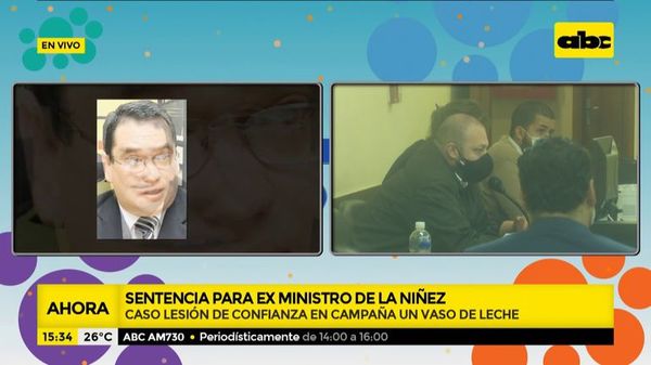 4 años de prisión al exministro de la Niñez - ABC Noticias - ABC Color