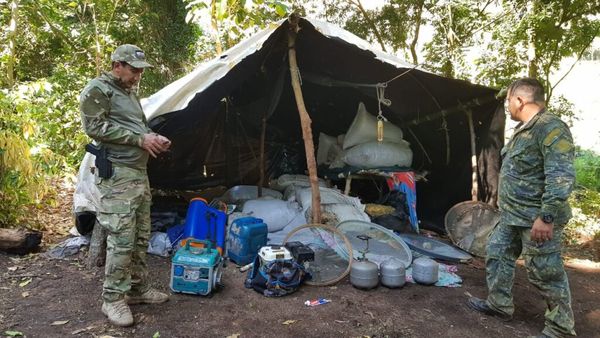 Intervienen establecimiento rural y anulan campamentos de producción narco en Amambay