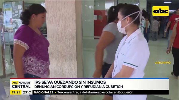 IPS se va quedando sin insumos médicos - ABC Noticias - ABC Color