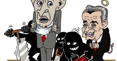 “Serruchada” con figuras del Palacio