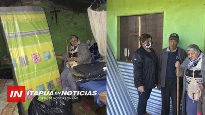 ASISTEN A PAREJA DE ANCIANOS EN ESTADO DE VULNERABILIDAD EN CNEL. BOGADO
