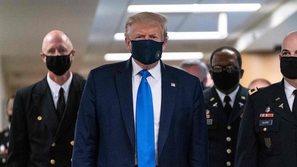 Trump se muestra por primera vez con mascarilla - Megacadena — Últimas Noticias de Paraguay