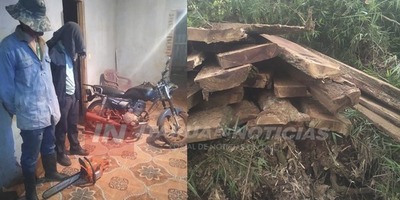INTERVIENEN EN PRESUNTO TRÁFICO ILEGAL DE MADERA NATIVA EN CARLOS A. LÓPEZ