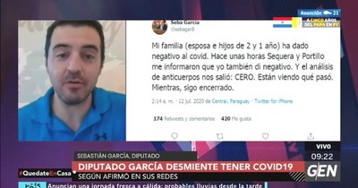 “Vigilancia de la Salud de manera informal divulgó mi resultado”, asegura García