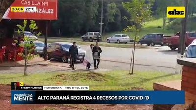 Alto Paraná registra su cuarto fallecimiento por COVID-19 - ABC Noticias - ABC Color