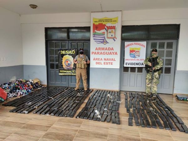 Incautan 300 kilos de marihuana y detienen a nueve hombres durante el fin de semana