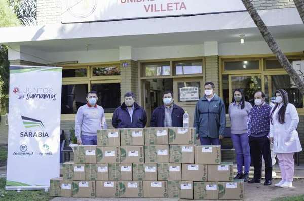 Grupo Sarabia contribuye con 1000 litros más de  alcohol en gel a instituciones de Central | Lambaré Informativo