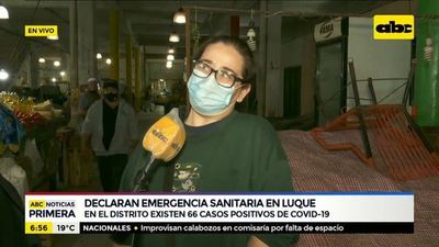 “Modo covid” en el mercado municipal de Luque - ABC Noticias - ABC Color