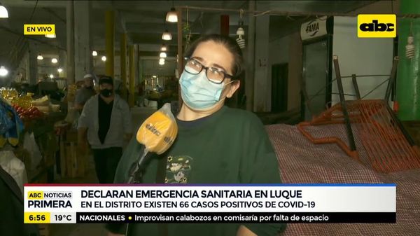 “Modo covid” en el mercado municipal de Luque - ABC Noticias - ABC Color