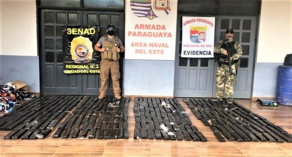 Incautan más de 300 kilos de marihuana