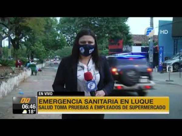 Luque en emergencia por brote de Covid-19 en supermercado