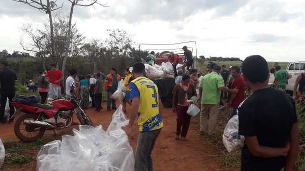 SEN y Gobernación asisten a comunidades indígenas de Itakyry