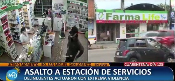 El robo nuestro de cada día: Roban estación de servicio » San Lorenzo PY