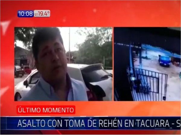 Santaní: Toman de rehén a un hombre en un asalto