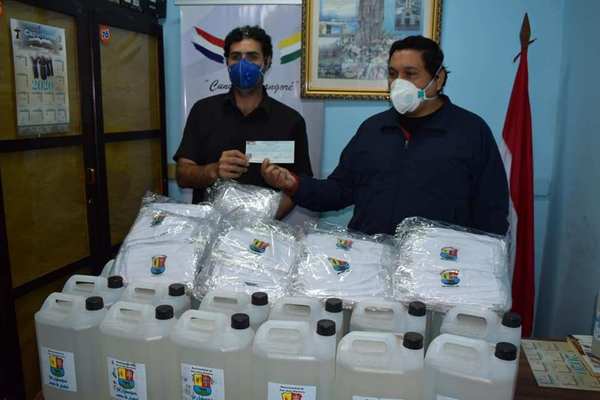 La Municipalidad de San Juan Bautista entregó aporte económico, alcohol y tapabocas al Consejo Local de Salud - Digital Misiones