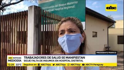 Camioneros y trabajadores de Salud se manifiestan en el Este - ABC Noticias - ABC Color