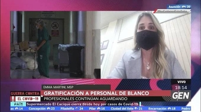 HOY / Emma Martini, directora de Recursos Humanos de Salud, sobre las gratificaciones a trabajadores sanitarios