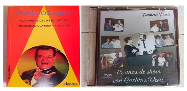 Familia de Carlitos Vera ofrece DVDs y libro autobiográfico del humorista