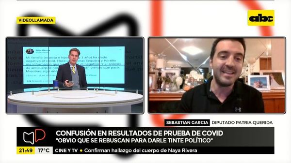 Sebastián Garcia dio negativo a prueba COVID-19 - Mesa de Periodistas - ABC Color