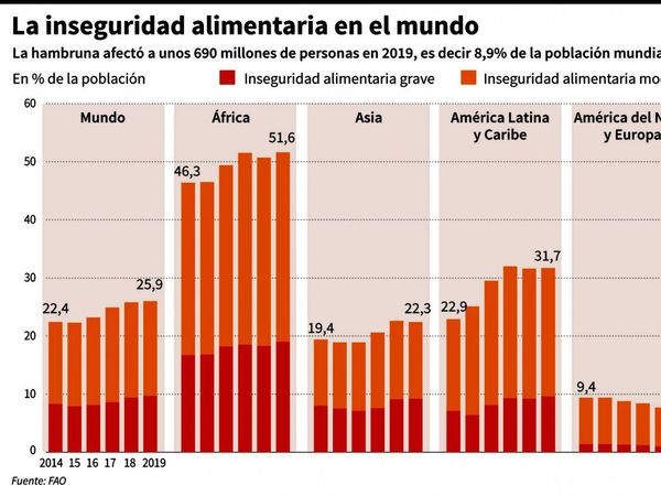 El hambre crece y empeorará con la pandemia, alerta informe de ONU