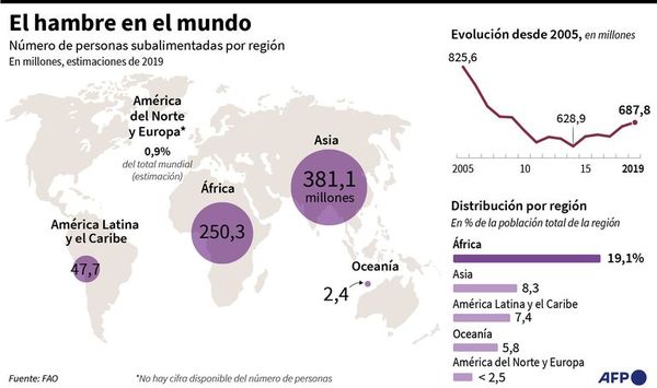 Recesión económica por la pandemia podría aumentar hambre en el globo - Mundo - ABC Color