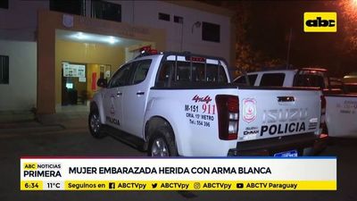 Mujer embarazada, herida con arma blanca - ABC Noticias - ABC Color