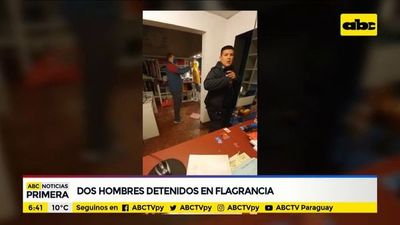 Dos hombres detenidos en flagrancia - ABC Noticias - ABC Color